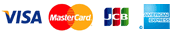 VISA, Master Card, JCB, American Express