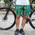 *VOO* cotton reversible shorts (green check)