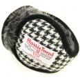 *AVERAGE* harris tweed ear warmer (black chidori)