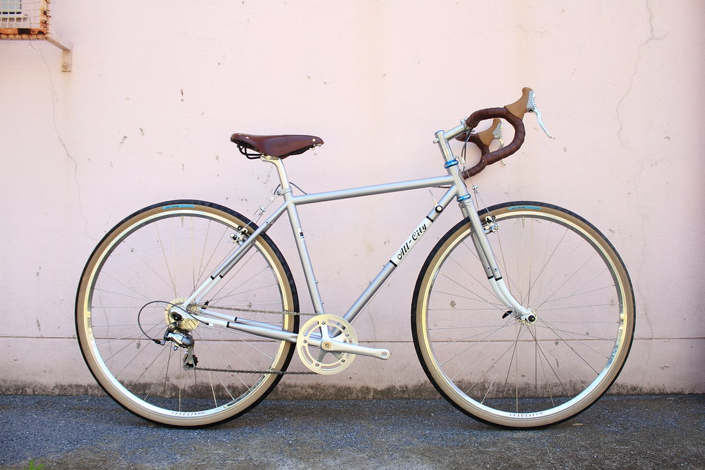 All-City クランクセット ALL-SILVER // ALL-CITY -- BRUSHED SILVER SRAM RIVAL AXS