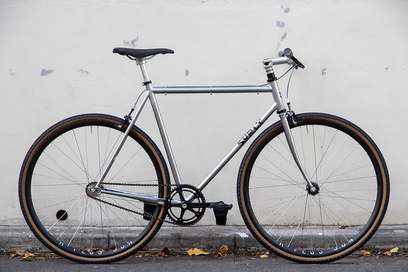 Surly Steamroller 水色 ピストバイク　サイズ56 Surly Steamroller 水色 ピストバイク サイズ56