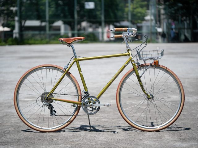 ビンテージ ピスト シングル バイク ブルーラグ surly rivendell