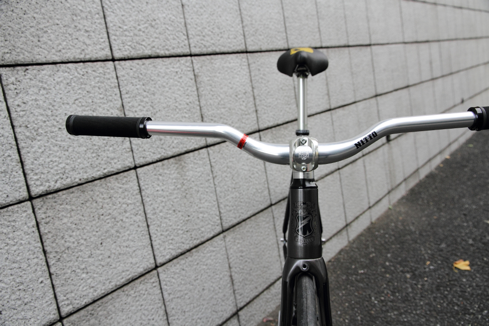 NITTO b809 wide riser bar (silver) ピストオールシティ - パーツ