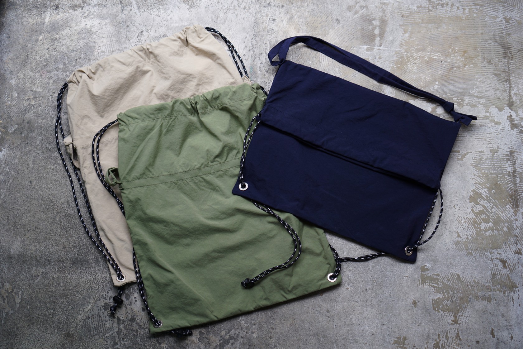 SIESTA DRAWSTRING BAG 2 - BLUE LUG BLOG | 自転車店 ブルーラグ