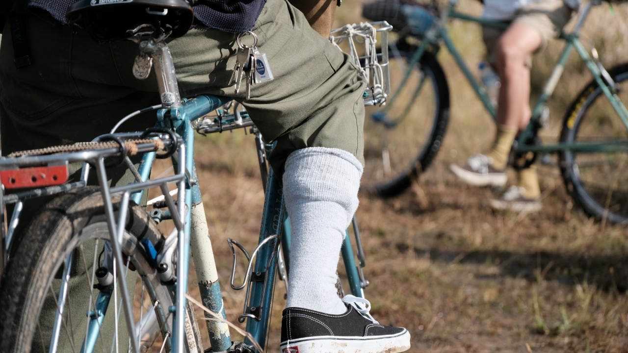 在庫処分】 新品未使用品UTSxPWAxBLG BIKE CHINO NAVY Mサイズ