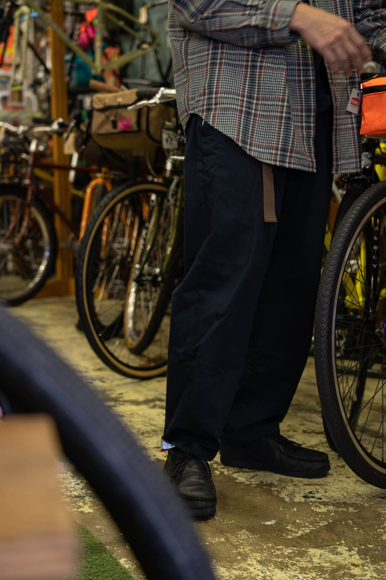 2024新入荷 BIKE Lug UTS×PWA×Blue CHINO Lサイズ ブラック チノパン