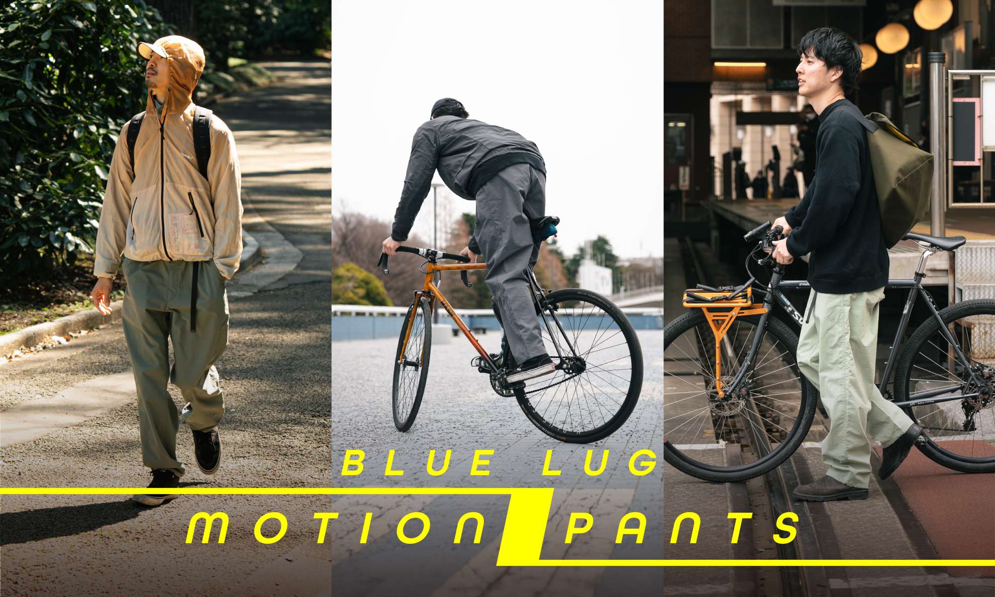 は*の様 blue lug ブルーラグ　モーションパンツ　オリーブL BLUE LUG* motion pants (olive) - BLUE LUG ONLINE STORE